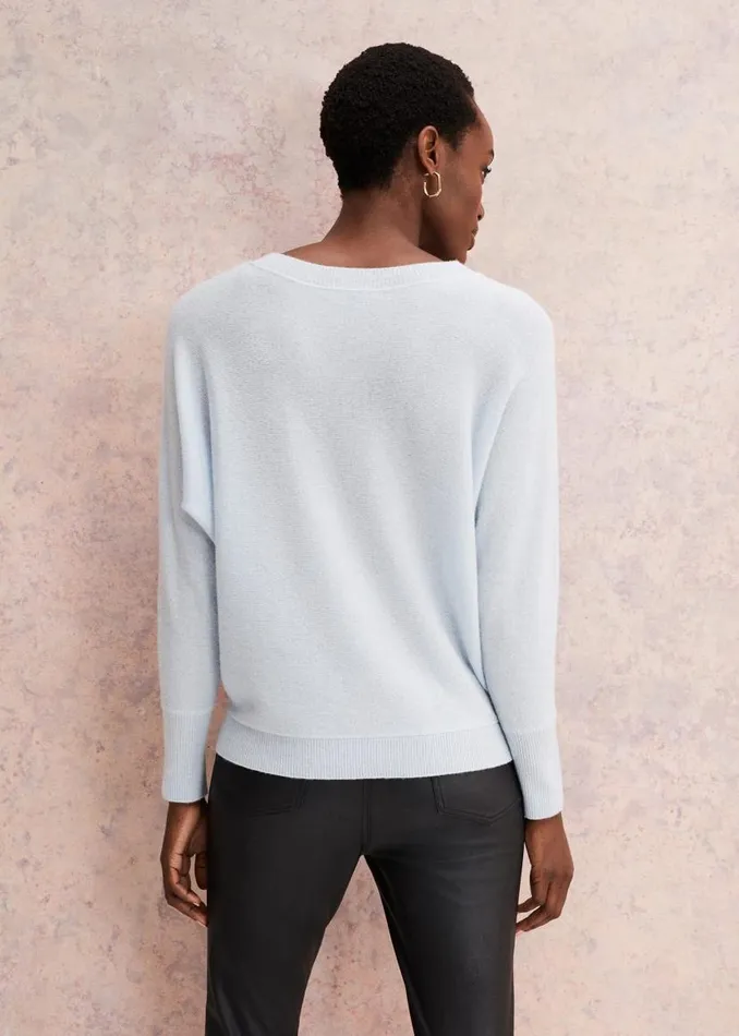 Phase Eight Knitwear Beatrice Cashmere Jumper Soft Blue 8211 Women