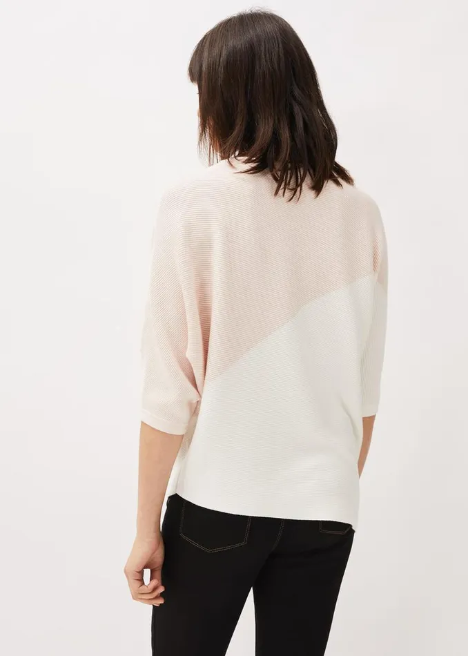 Phase Eight Knitwear Bethanie Colourblock Ribbed Asymmetric Hem Jumper Pale Pink 8211 Women Phase Eight Knitwear Bethanie Colourblock Ribbed Asymmetric Hem Jumper Pale Pink 8211 Women