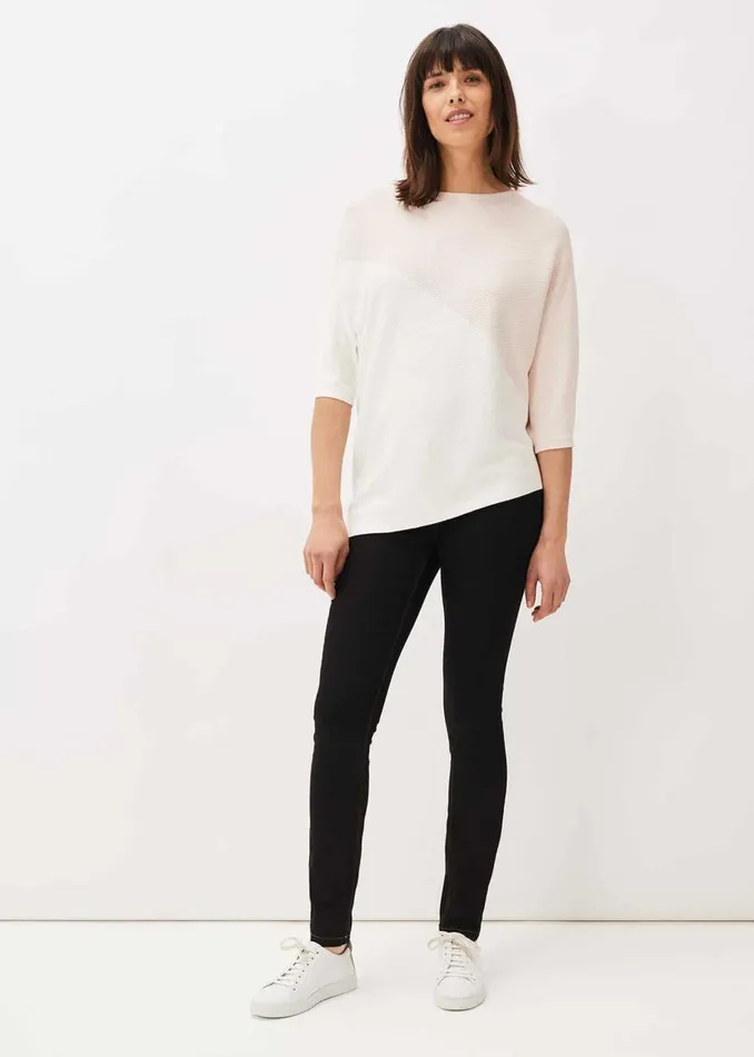 Phase Eight Knitwear Bethanie Colourblock Ribbed Asymmetric Hem Jumper Pale Pink 8211 Women Phase Eight Knitwear Bethanie Colourblock Ribbed Asymmetric Hem Jumper Pale Pink 8211 Women