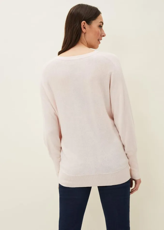 Phase Eight Knitwear Ellen Fine Knit Jumper Pale Pink 8211 Women