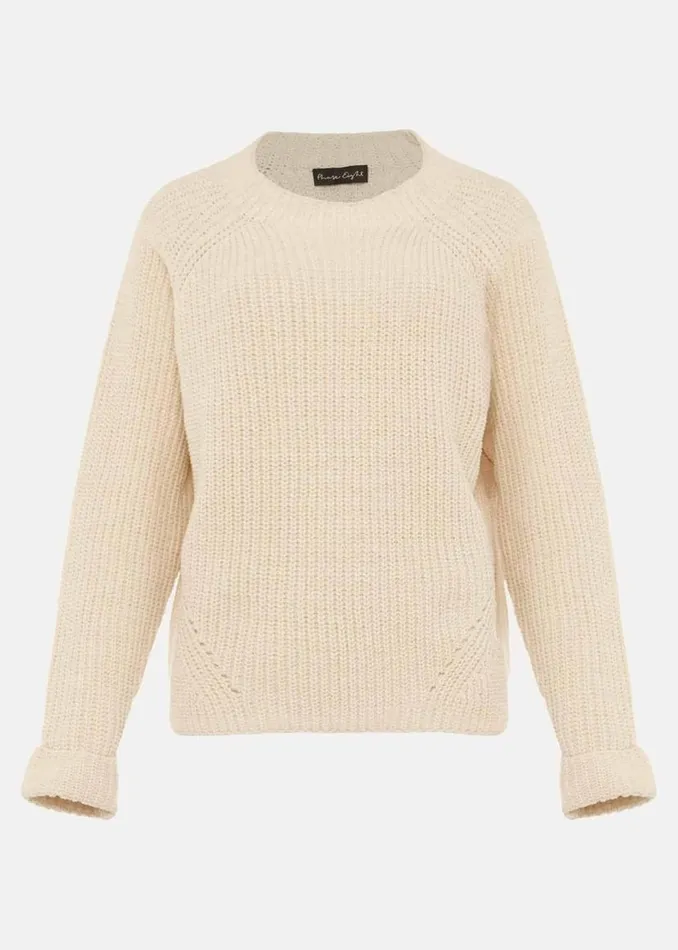 Phase Eight Knitwear Harriet Open Stitch Knit Jumper Ivory 8211 Women