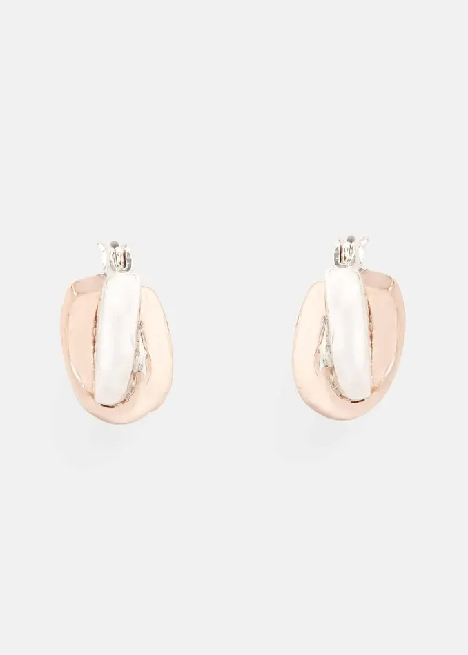 Phase Eight Knitwear Janette Cross Over Hoop Earrings Multicoloured 8211 Women