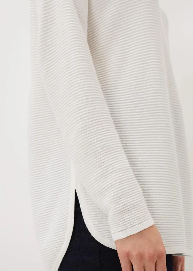 Phase Eight Knitwear Lisha Ribbed Knit Jumper Ivory 8211 Women