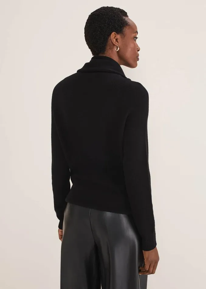 Phase Eight Knitwear Rylee Roll Neck Knit Black 8211 Women