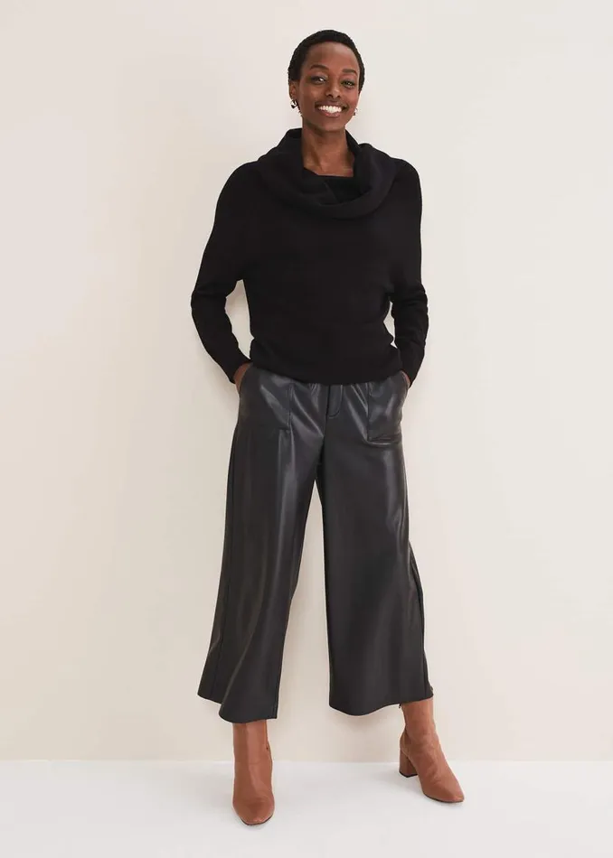 Phase Eight Knitwear Rylee Roll Neck Knit Black 8211 Women