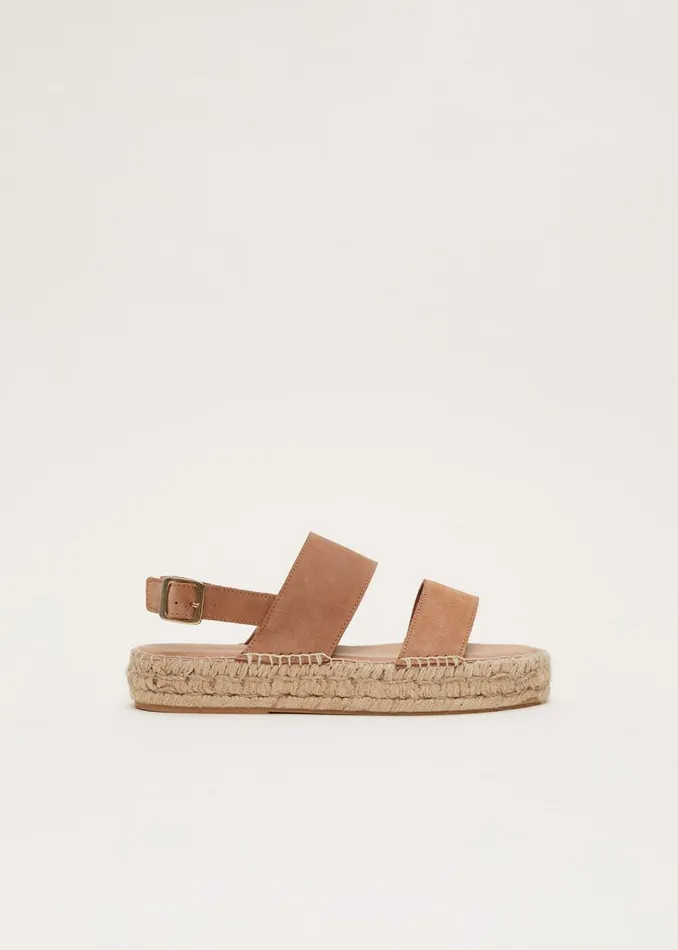 Phase Eight Sandals Brown Suede Chunky Sandals Tan 8211 Women