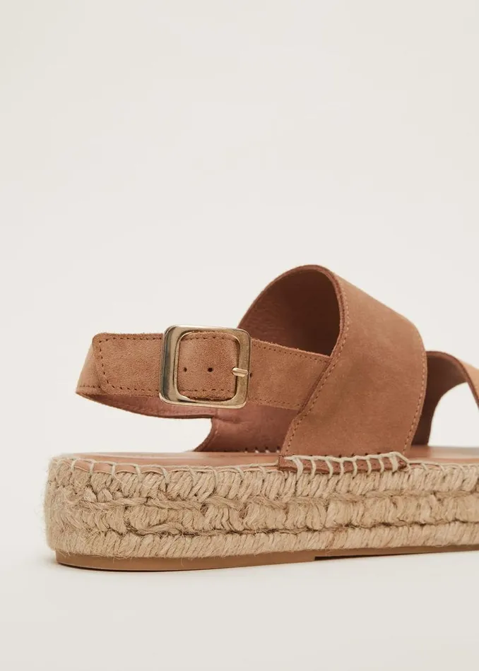Phase Eight Sandals Brown Suede Chunky Sandals Tan 8211 Women