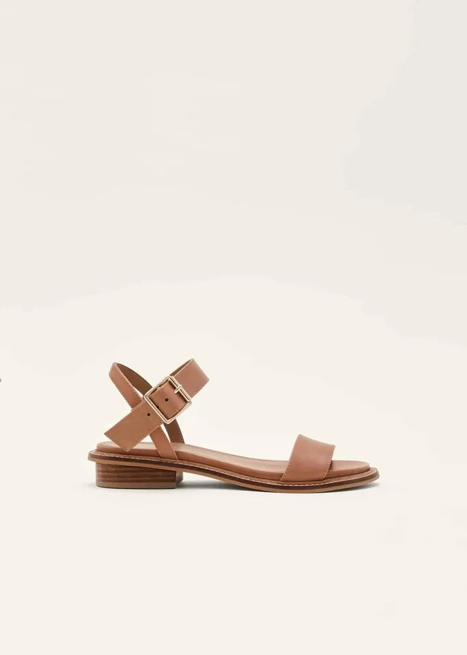 Phase Eight Sandals Flat Buckle Sandal Tan 8211 Women