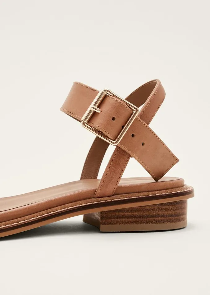 Phase Eight Sandals Flat Buckle Sandal Tan 8211 Women