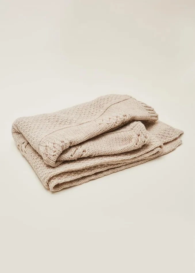 Phase Eight Scarves Miya Knitted Blanket Cream 8211 Women