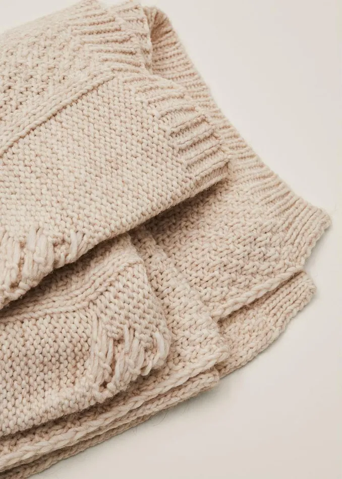Phase Eight Scarves Miya Knitted Blanket Cream 8211 Women