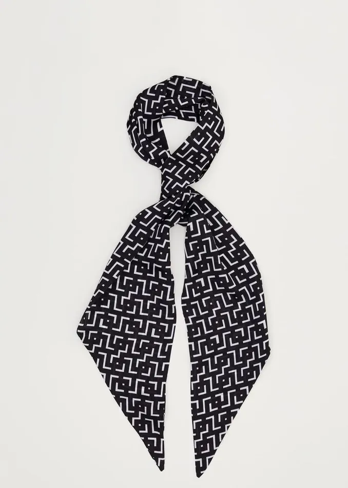 Phase Eight Scarves Mono Geo Lightweight Scarf Blackwhite 8211 Women
