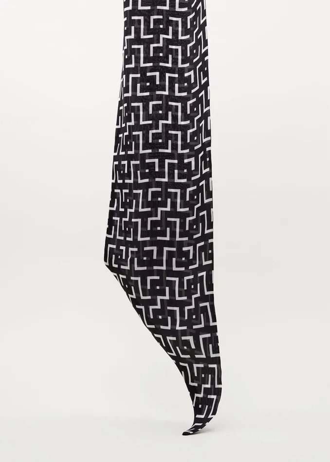 Phase Eight Scarves Mono Geo Lightweight Scarf Blackwhite 8211 Women