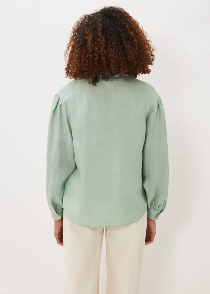 Phase Eight Shirts and Blouses Brigita Linen Shirt Sage Green 8211 Women