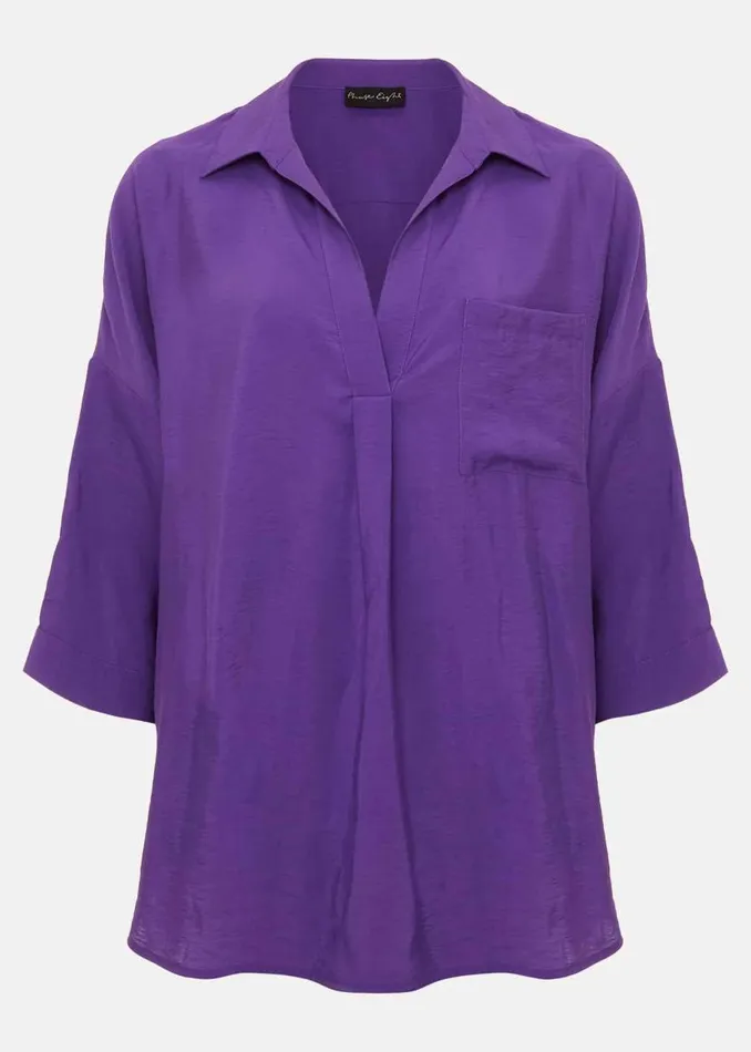 Phase Eight Shirts and Blouses Cynthia Longline Shirt Purple 8211 Women
