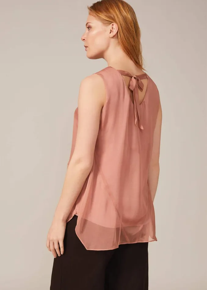 Phase Eight Shirts and Blouses Leowa Silk Blouse Blush 8211 Women