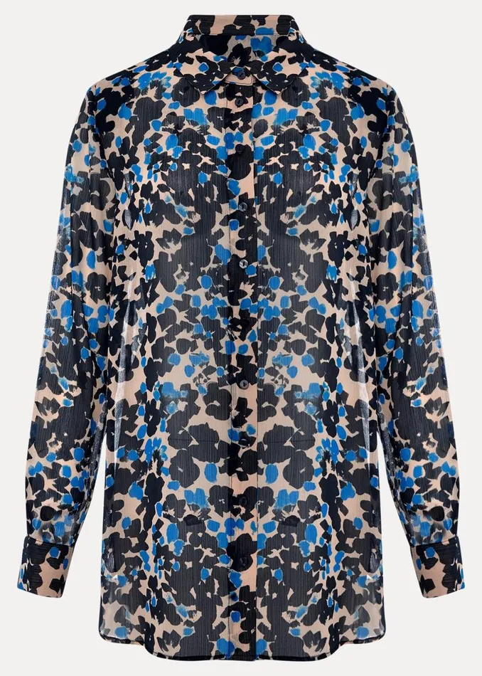 Phase Eight Shirts and Blouses Nell Floral Shirt Blue Multi 8211 Women