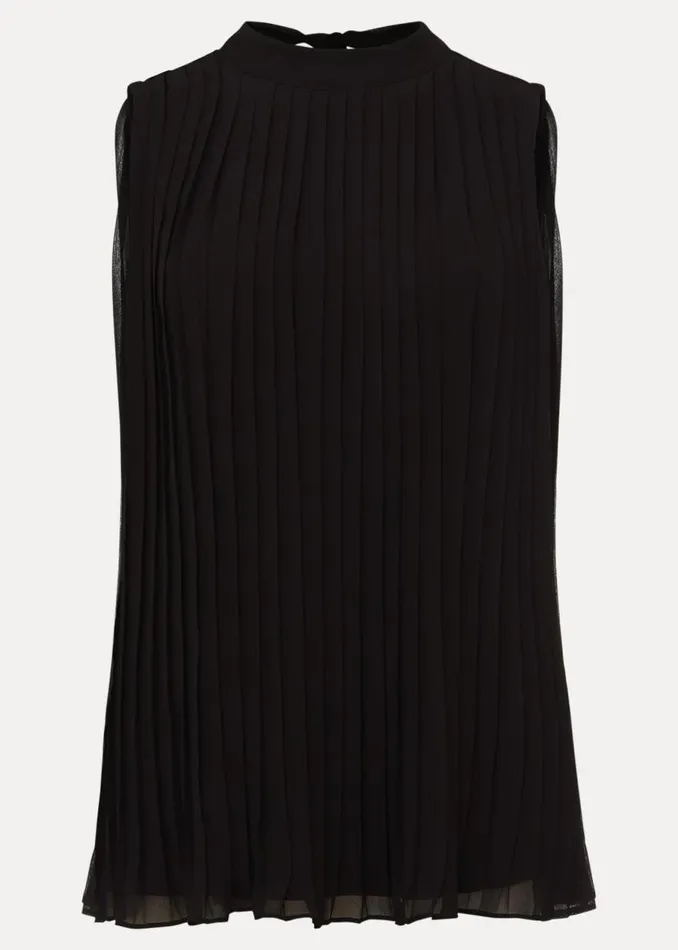 Phase Eight Shirts and Blouses Nina Pleat Blouse Black 8211 Women