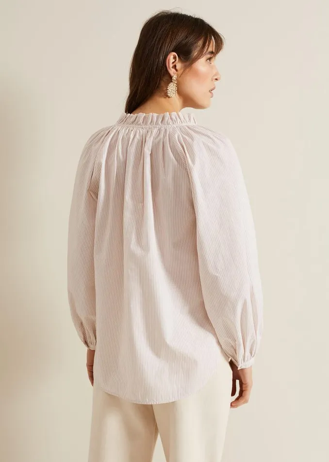 Phase Eight Shirts and Blouses Seraphina Stripe Frill Shirt Neutral 8211 Women Phase Eight Shirts and Blouses Seraphina Stripe Frill Shirt Neutral 8211 Women