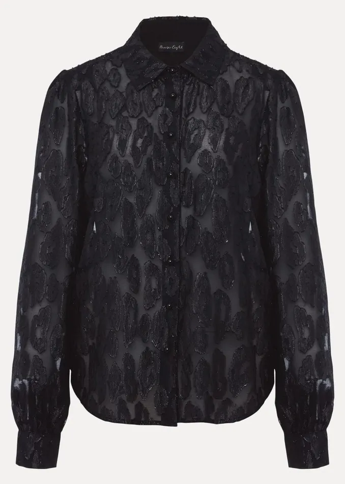 Phase Eight Shirts and Blouses Tate Leopard Jacquard Blouse Black 8211 Women Phase Eight Shirts and Blouses Tate Leopard Jacquard Blouse Black 8211 Women