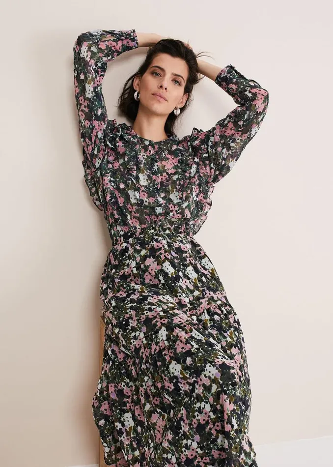 Phase Eight Shirts and Blouses Zowena Floral Chiffon Blouse Green Multi 8211 Women Phase Eight Shirts and Blouses Zowena Floral Chiffon Blouse Green Multi 8211 Women