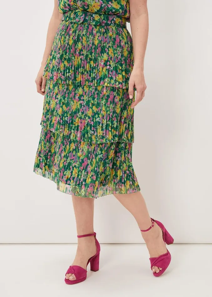 Phase Eight Skirts Heidi Printed Plisse CoOrd Skirt Multicoloured 8211 Women Phase Eight Skirts Heidi Printed Plisse CoOrd Skirt Multicoloured 8211 Women