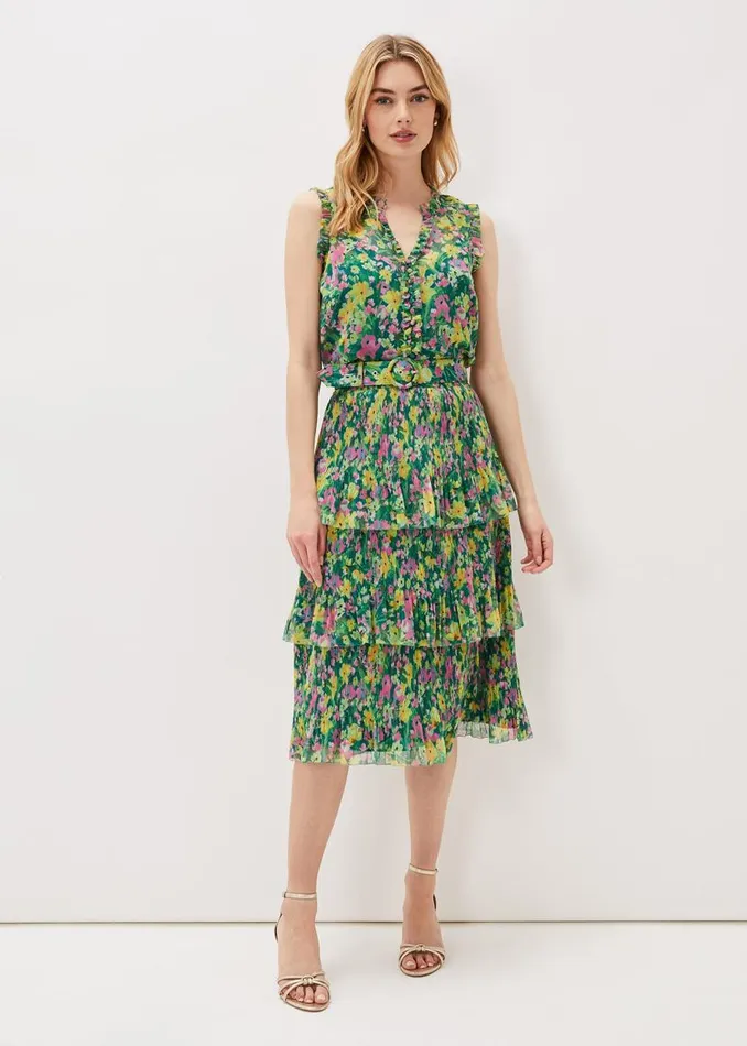 Phase Eight Skirts Heidi Printed Plisse CoOrd Skirt Multicoloured 8211 Women Phase Eight Skirts Heidi Printed Plisse CoOrd Skirt Multicoloured 8211 Women