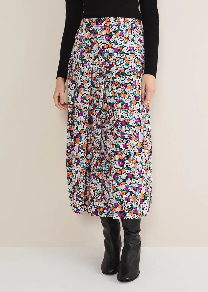 Phase Eight Skirts Mona Floral Tiered Skirt Multicoloured 8211 Women