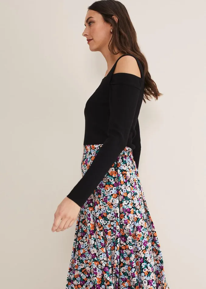 Phase Eight Skirts Mona Floral Tiered Skirt Multicoloured 8211 Women