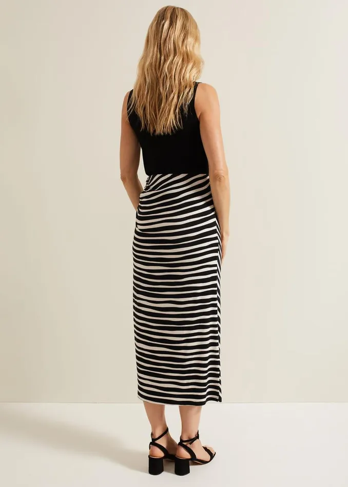 Phase Eight Skirts Rory Jersey Printed Maxi Skirt Blackstone 8211 Women