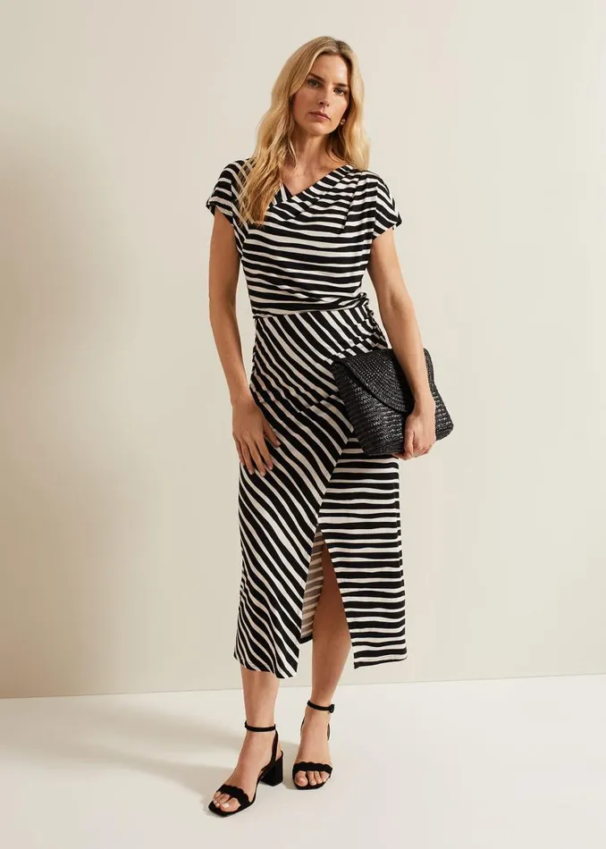 Phase Eight Skirts Rory Jersey Printed Maxi Skirt Blackstone 8211 Women