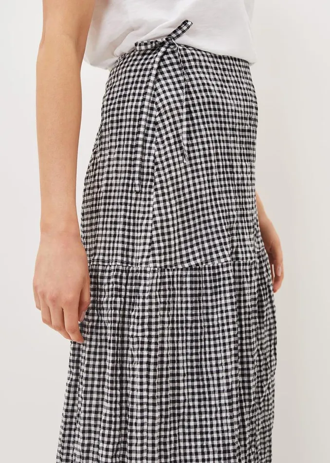 Phase Eight Skirts Tyrina Cotton Gingham Wrap Maxi Skirt Blackwhite 8211 Women Phase Eight Skirts Tyrina Cotton Gingham Wrap Maxi Skirt Blackwhite 8211 Women