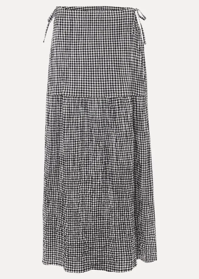 Phase Eight Skirts Tyrina Cotton Gingham Wrap Maxi Skirt Blackwhite 8211 Women Phase Eight Skirts Tyrina Cotton Gingham Wrap Maxi Skirt Blackwhite 8211 Women