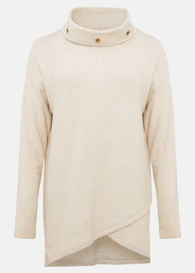 Phase Eight Tops and TShirts Gwen Eyelet Snuggle Top Oatmeal 8211 Women