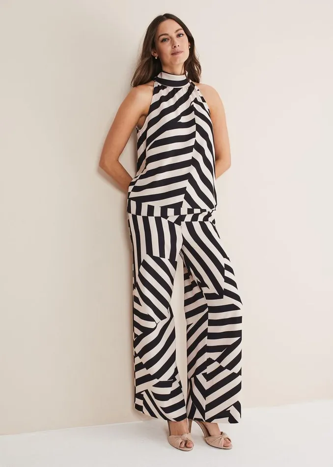Phase Eight Tops and TShirts Lana Striped Halter Neck Top Blackpink 8211 Women Phase Eight Tops and TShirts Lana Striped Halter Neck Top Blackpink 8211 Women