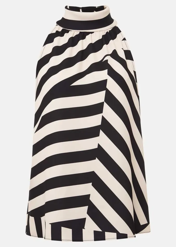 Phase Eight Tops and TShirts Lana Striped Halter Neck Top Blackpink 8211 Women Phase Eight Tops and TShirts Lana Striped Halter Neck Top Blackpink 8211 Women