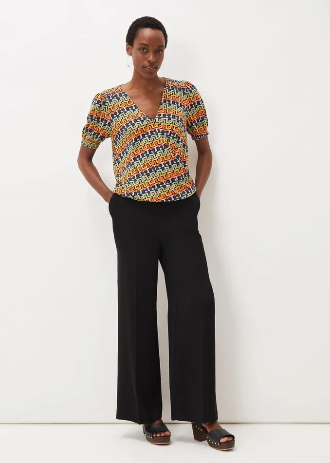 Phase Eight Tops and TShirts Milano Wrap Top Multicoloured 8211 Women