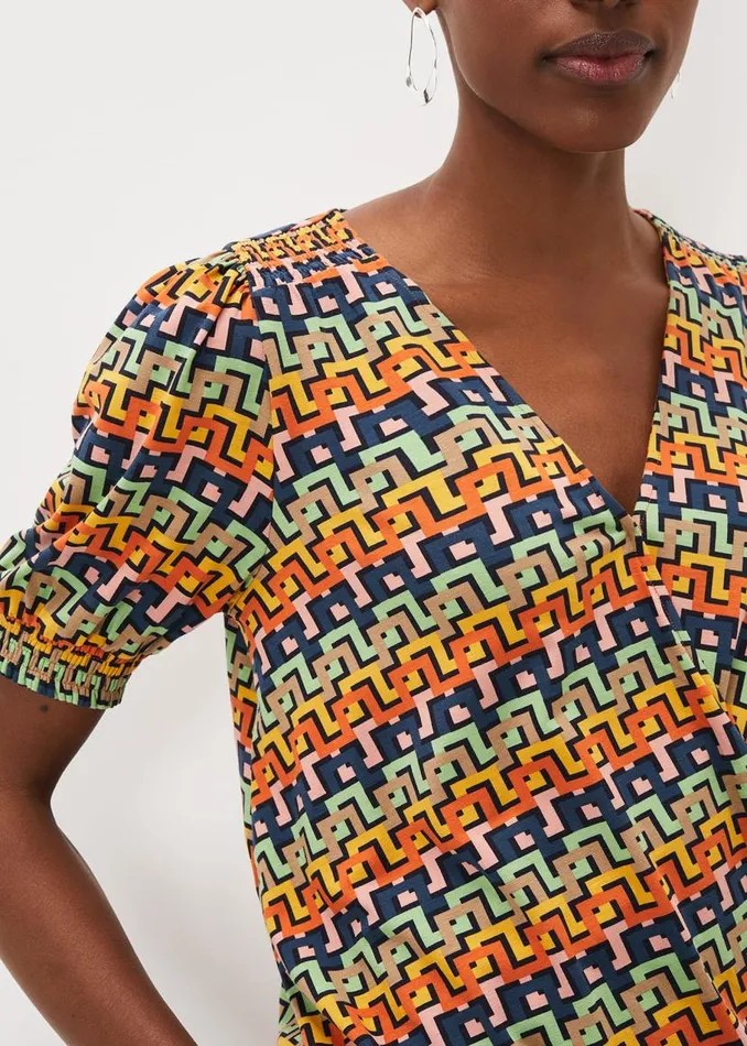 Phase Eight Tops and TShirts Milano Wrap Top Multicoloured 8211 Women