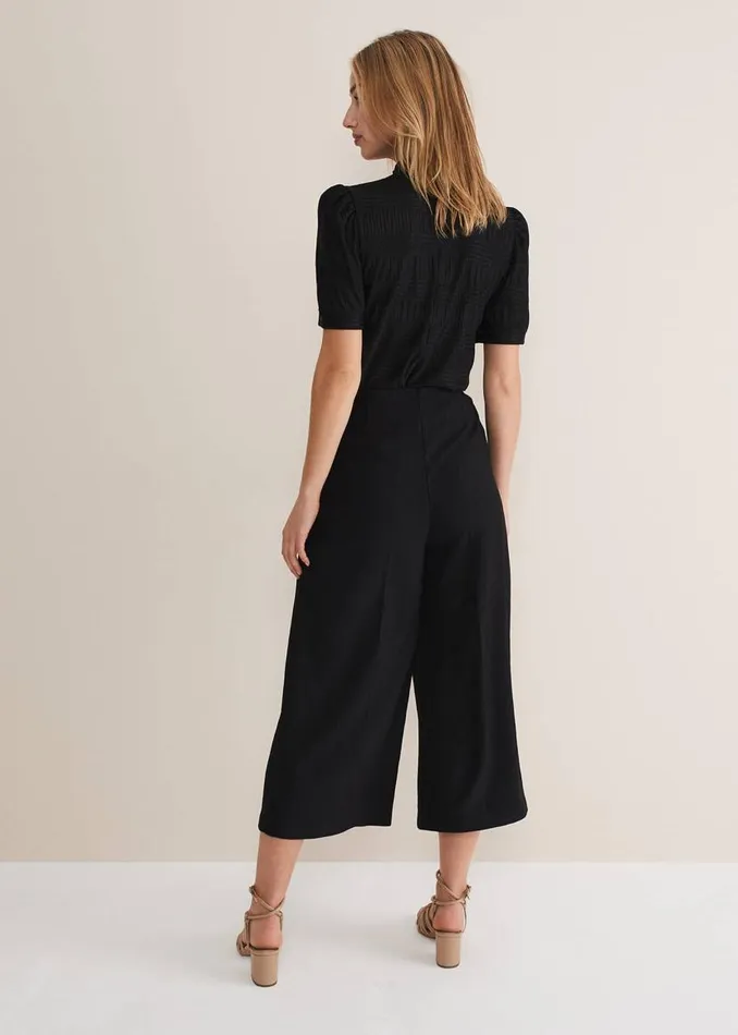 Phase Eight Trousers Audrea Black Wide Leg Culottes Black 8211 Women