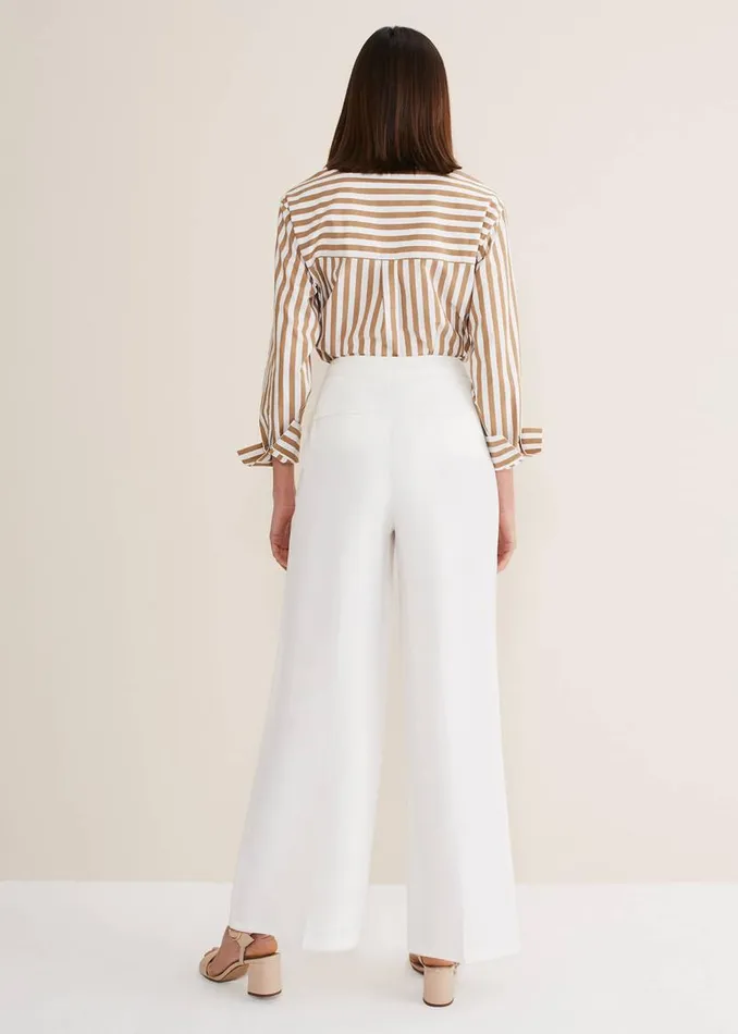 Phase Eight Trousers Bianca Wide Leg Suit Trousers Ivory 8211 Women