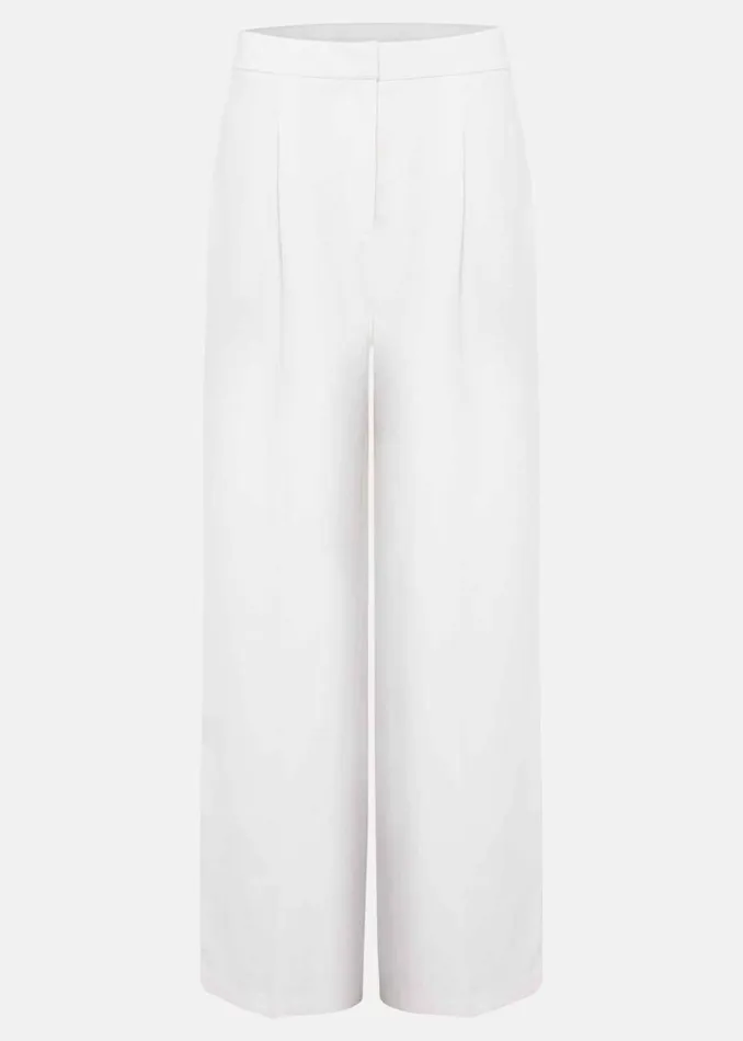 Phase Eight Trousers Bianca Wide Leg Suit Trousers Ivory 8211 Women