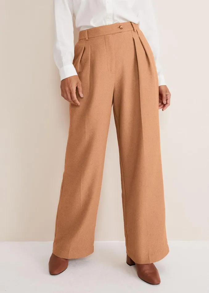 Phase Eight Trousers Dola Wide Leg Boucle Trouser Camel 8211 Women