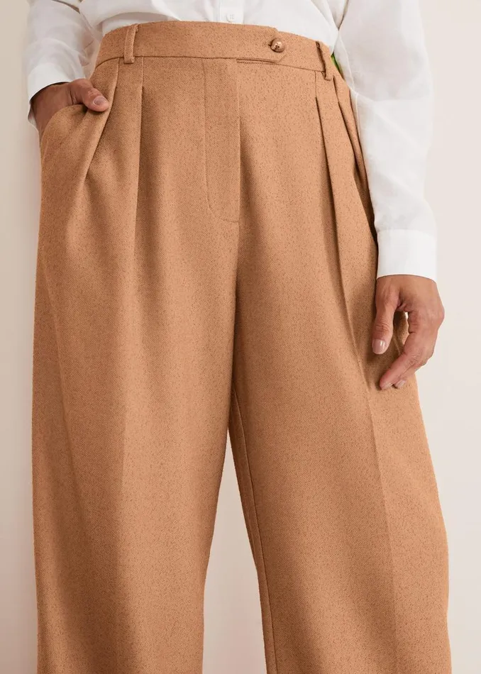 Phase Eight Trousers Dola Wide Leg Boucle Trouser Camel 8211 Women