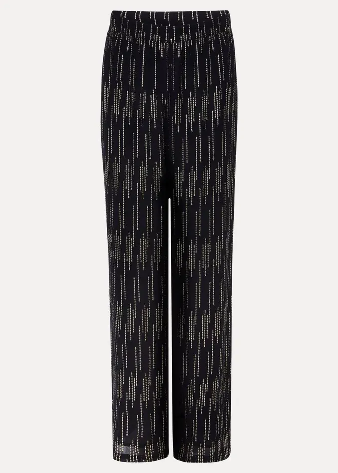 Phase Eight Trousers Eula Lurex Trouser CoOrd Blackgold 8211 Women