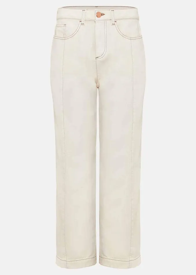 Phase Eight Trousers Fraya Wide Leg Jeans Ecru 8211 Women
