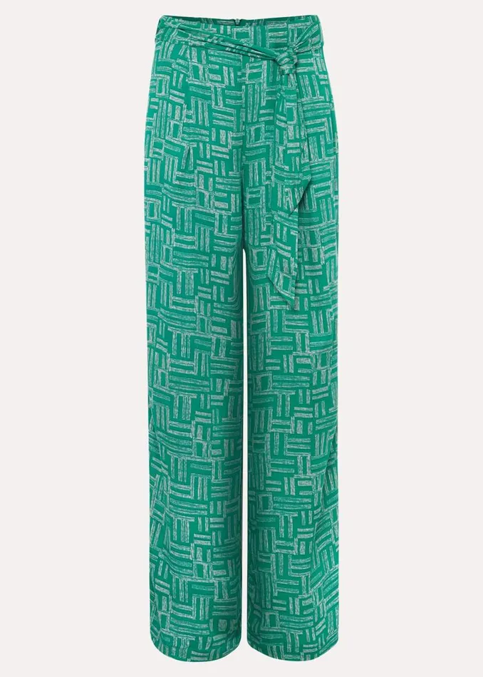 Phase Eight Trousers Hatty Wide Leg Trousers Greenstone 8211 Women