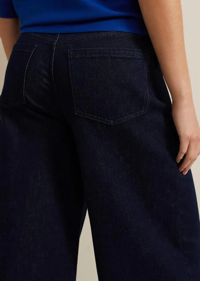 Phase Eight Trousers Leyla Dark Wash Denim Culotte Dark Wash 8211 Women