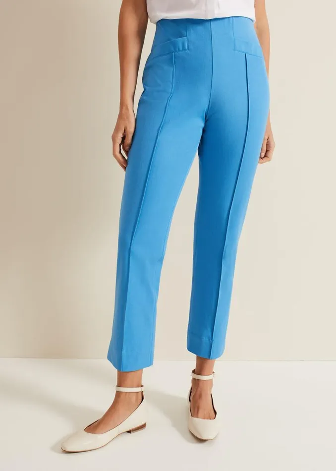 Phase Eight Trousers Miah Stretch Capri Trousers Blue 8211 Women