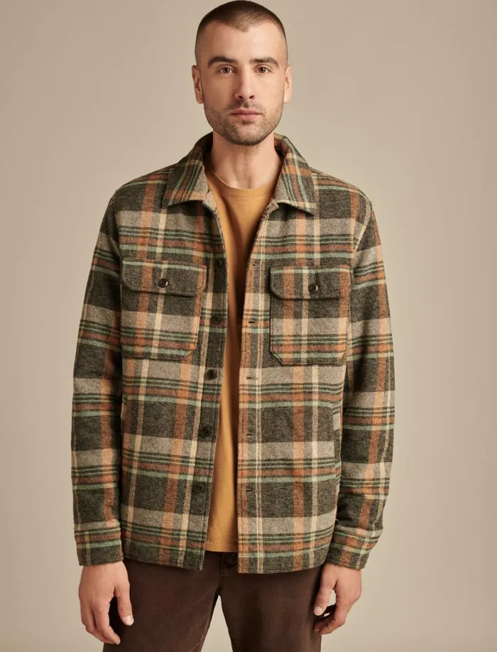 Plaid Shirt Jacket Plaid Multi Men Lucky Brand Jackets and Outerwear