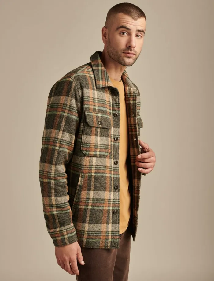Plaid Shirt Jacket Plaid Multi Men Lucky Brand Jackets and Outerwear